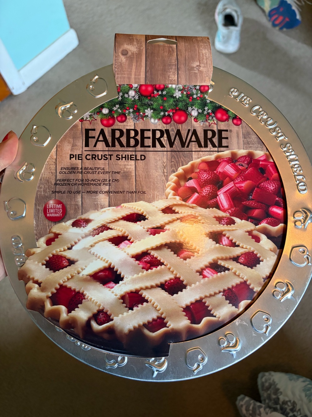 Farberware Silver Pie Crust Shield
